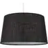 Doretta Tapered Lamp Shade - Black, Faux Linen