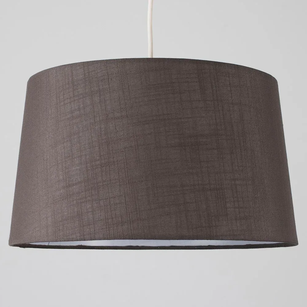 Doretta Tapered Lamp Shade - Grey, Faux Linen