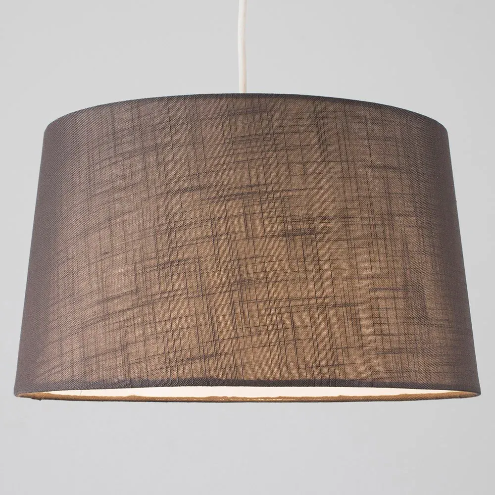 Doretta Tapered Lamp Shade - Grey, Faux Linen