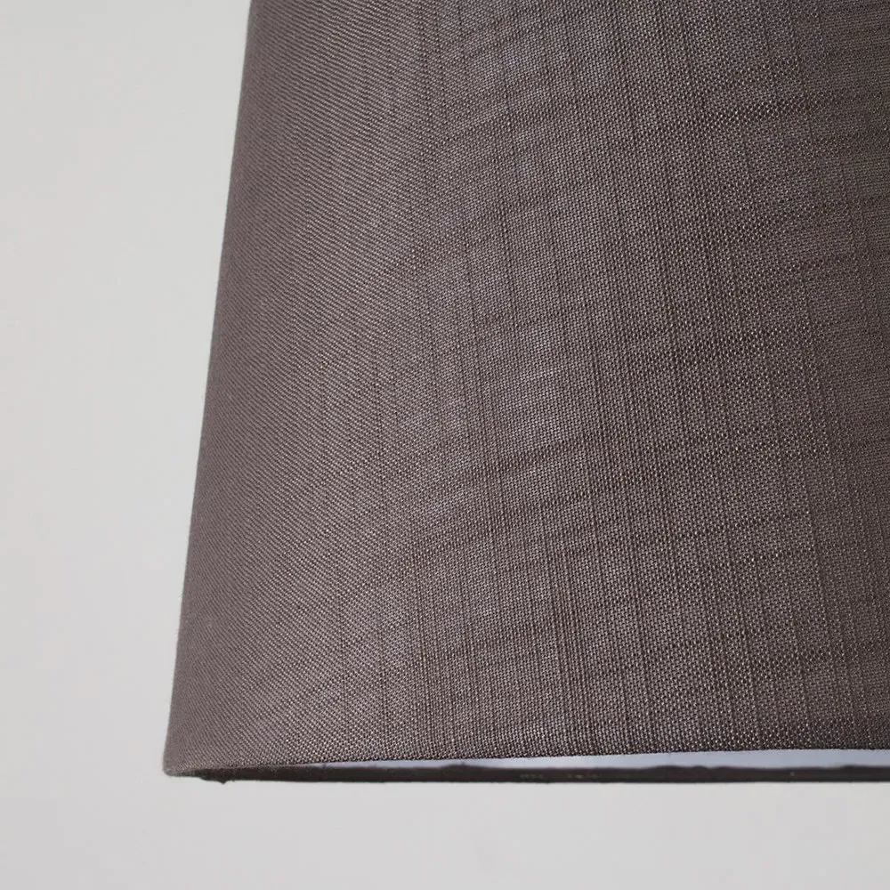 Doretta Tapered Lamp Shade - Grey, Faux Linen