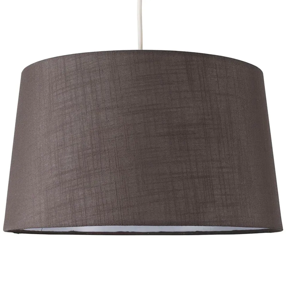 Doretta Tapered Lamp Shade - Grey, Faux Linen