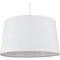 Doretta Tapered Lamp Shade - White, Faux Linen