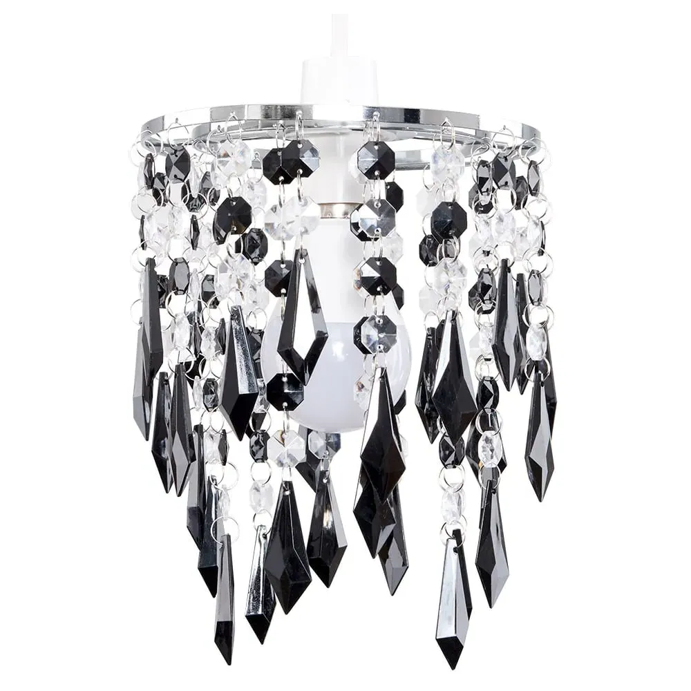 Droplet Design Ceiling Pendant Light - Black, Acrylic image