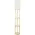 Elsa 3 Shelf Wooden LED Floor Lamp - Cream