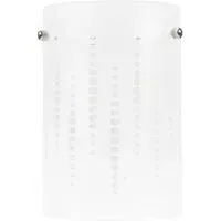 Elsie Small Cylinder Ceiling Lamp Shade - White, Frosted Glass