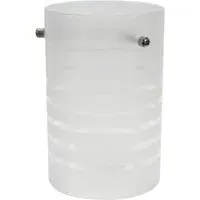 Elsie Small Cylinder Lamp Shade - White, Frosted Glass