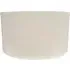 Eva Large Drum Lamp Shade with White Trim - Cream, Linen