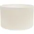 Eva Small Drum Lamp Shade with White Trim - Cream, Linen