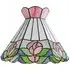 Evelyn Tiffany Rose Glass Ceiling Pendant Lamp Shade - Multi