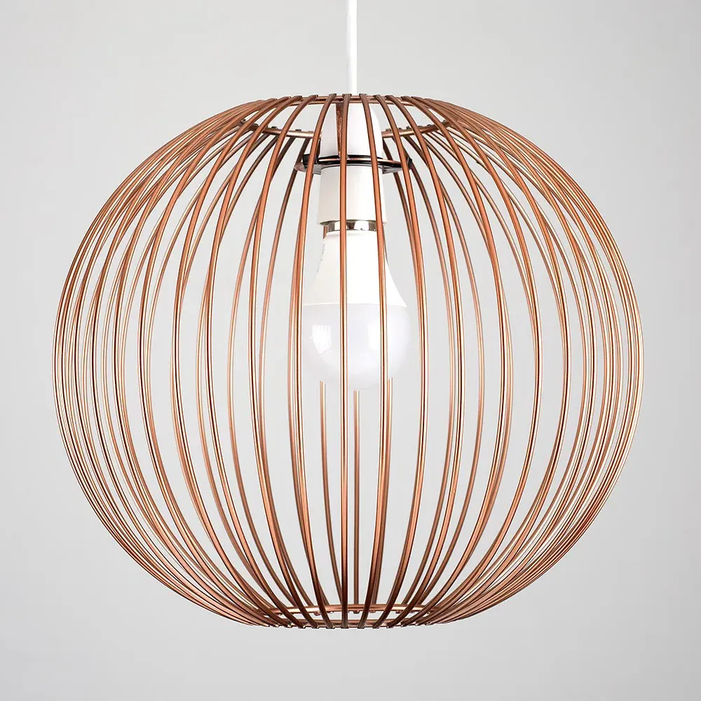 Faraday Globe Ceiling Pendant Light - Copper, Metal