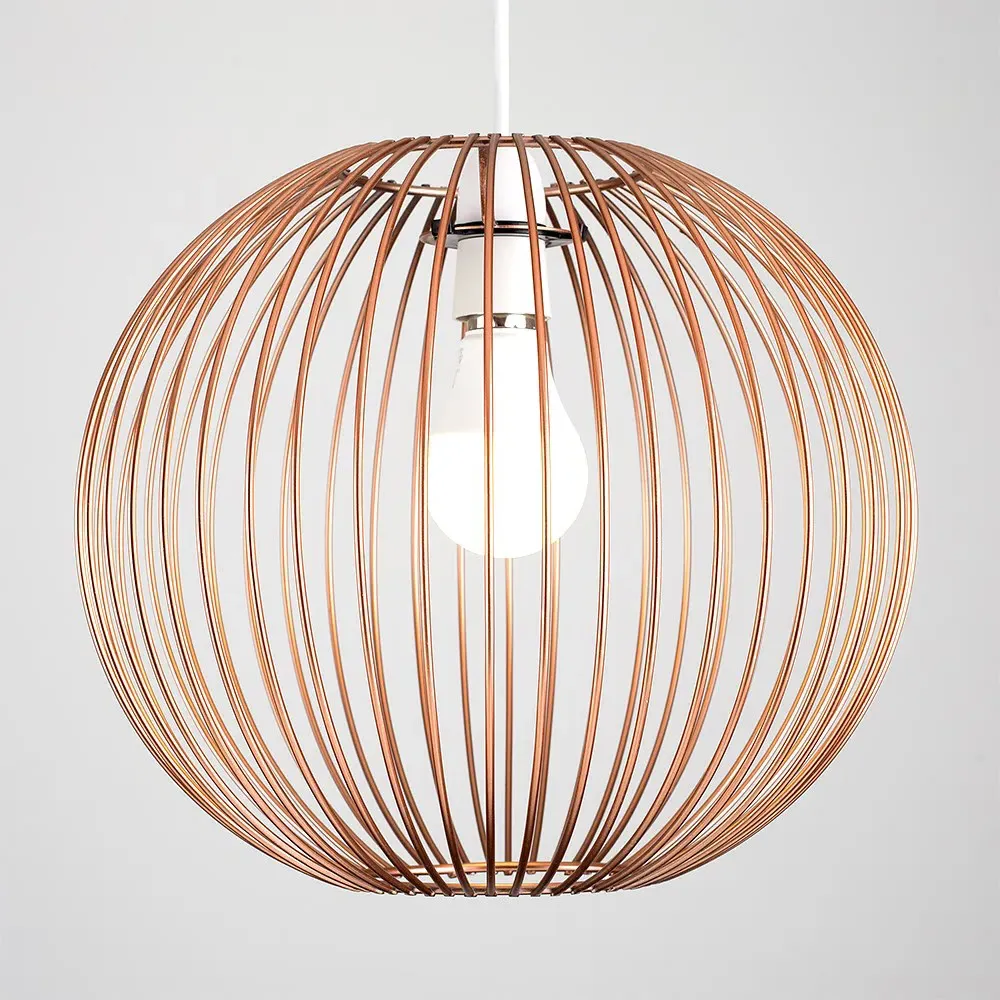 Faraday Globe Ceiling Pendant Light - Copper, Metal