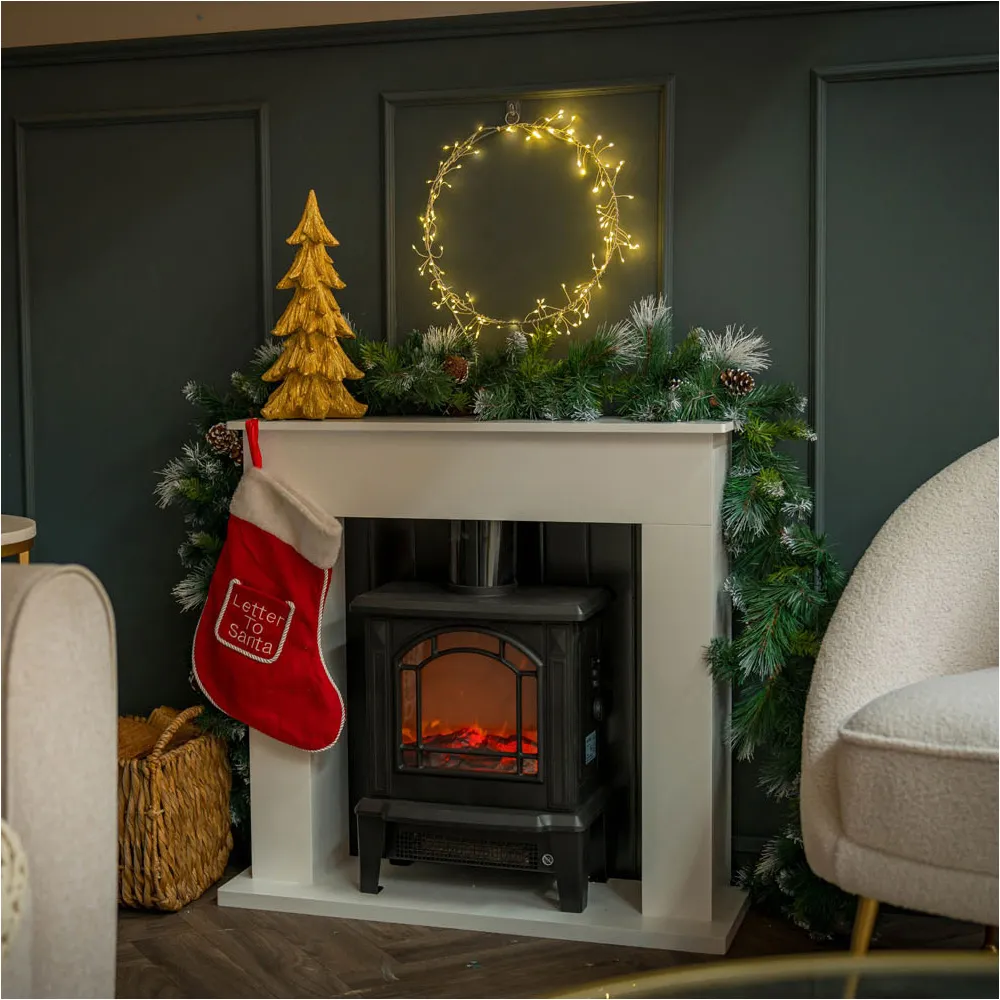 Firecracker Battery LED Hoop - White