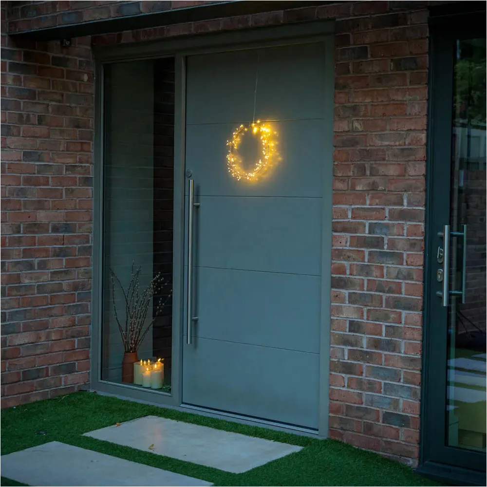 Firecracker Battery LED Hoop - White