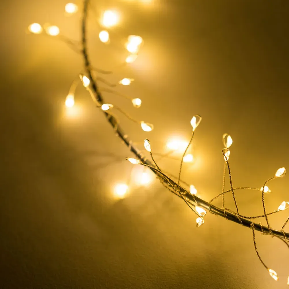 Firecracker Battery LED Hoop - White