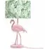 Flo Jungle Shade Flamingo LED Table Lamp - Pink, Velvet