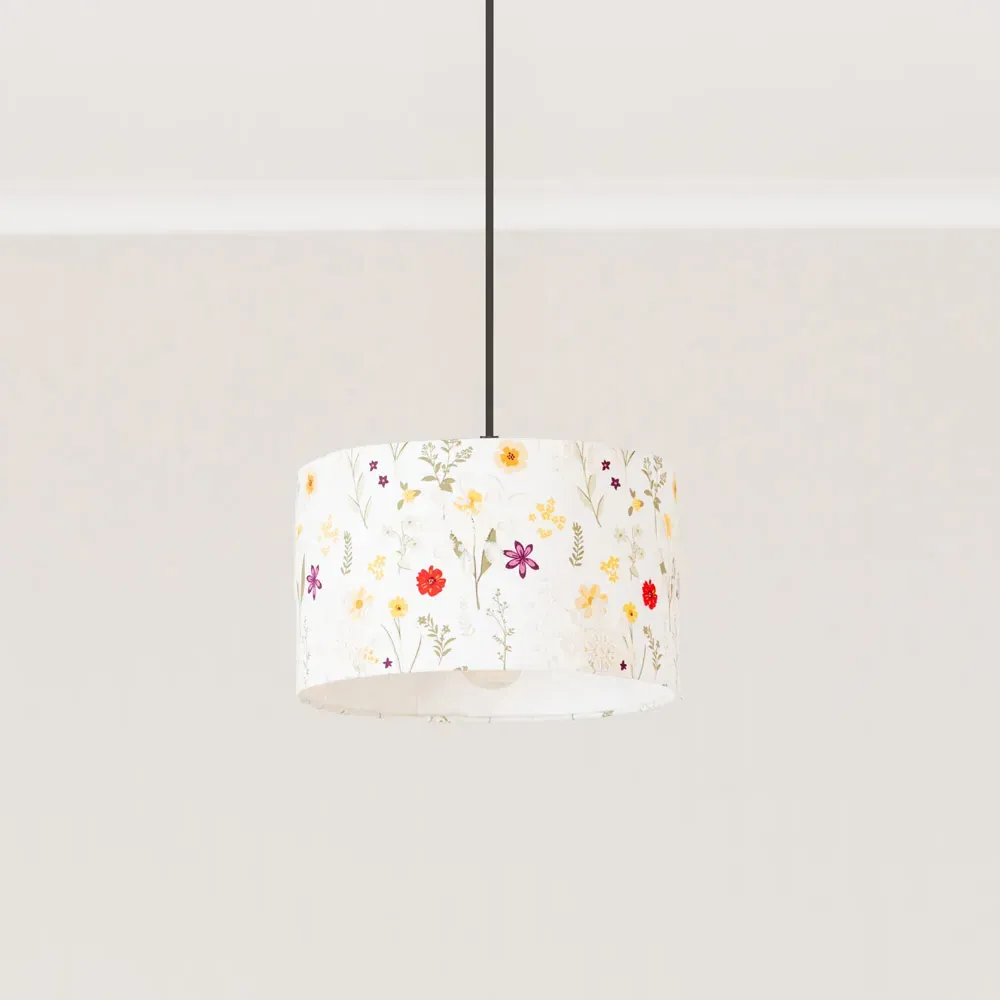 Flora Small Drum Lamp Shade - Cream