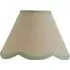 Florie Mini Lamp Shade with Scallop Trim - Green, Linen