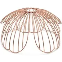 Flower Pendant Lamp Shade - Rose Pink, Metal