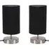 Francis Touch Table Lamp 2 Pack - Black, Chrome