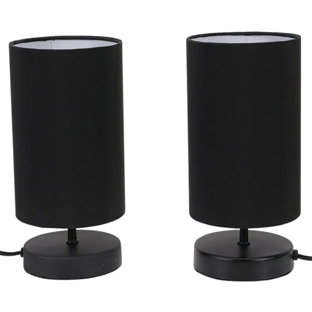 Francis Touch Table Lamp 2 Pack - Black