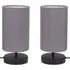 Francis Touch Table Lamp 2 Pack - Grey