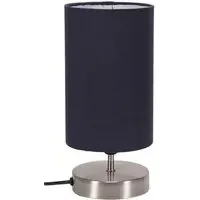 Francis Touch Table Lamp - Navy, Brushed Chrome