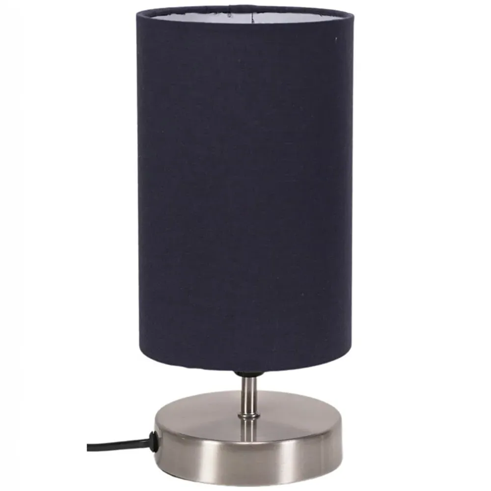 Francis Touch Table Lamp - Navy, Brushed Chrome image