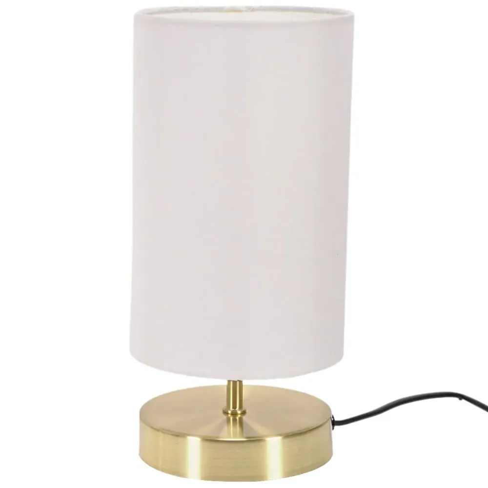 Francis Touch Table Lamp with Bulb - White, Gold image
