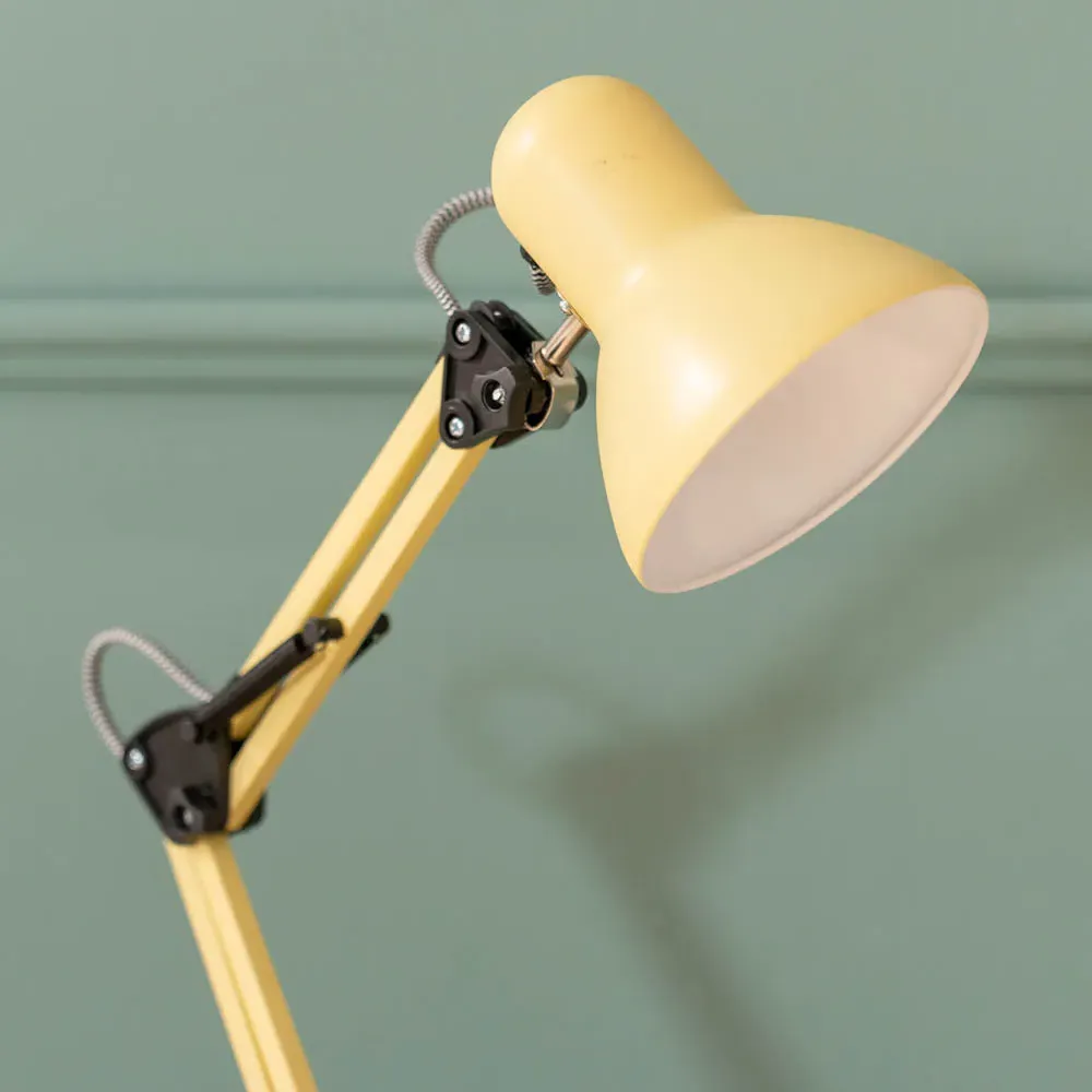 Frankie LED Desk Lamp - Yellow, Metal