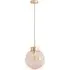 Frenchie Globe Ceiling Pendant Light - Pink, Glass