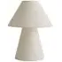Gigi Tapered LED Table Lamp with Bulb - Cream, Linen