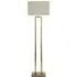 Gloria Double Stem Floor Lamp with Rectangular Shade - Gold, Metal