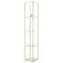 Gobie 4 Shelf LED Floor Lamp with Storage - Gold, Glass