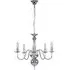Gothica Flemish 5 Way Ceiling Chandelier Light - Chrome