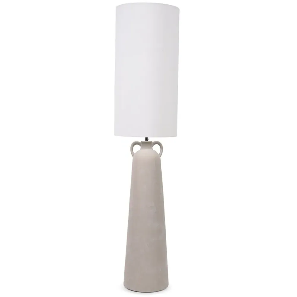 Grayson Urn Style Midi LED Floor Lamp - Cream, Ceramic image