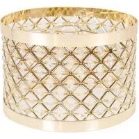 Hadley Drum Lamp Shade with Jewel Detail - Gold