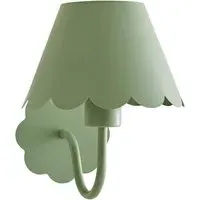 Hallie Scallop Rechargeable Wall Light 2 Pack - Green