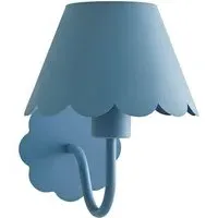 Hallie Scallop Rechargeable Wall Light - Blue