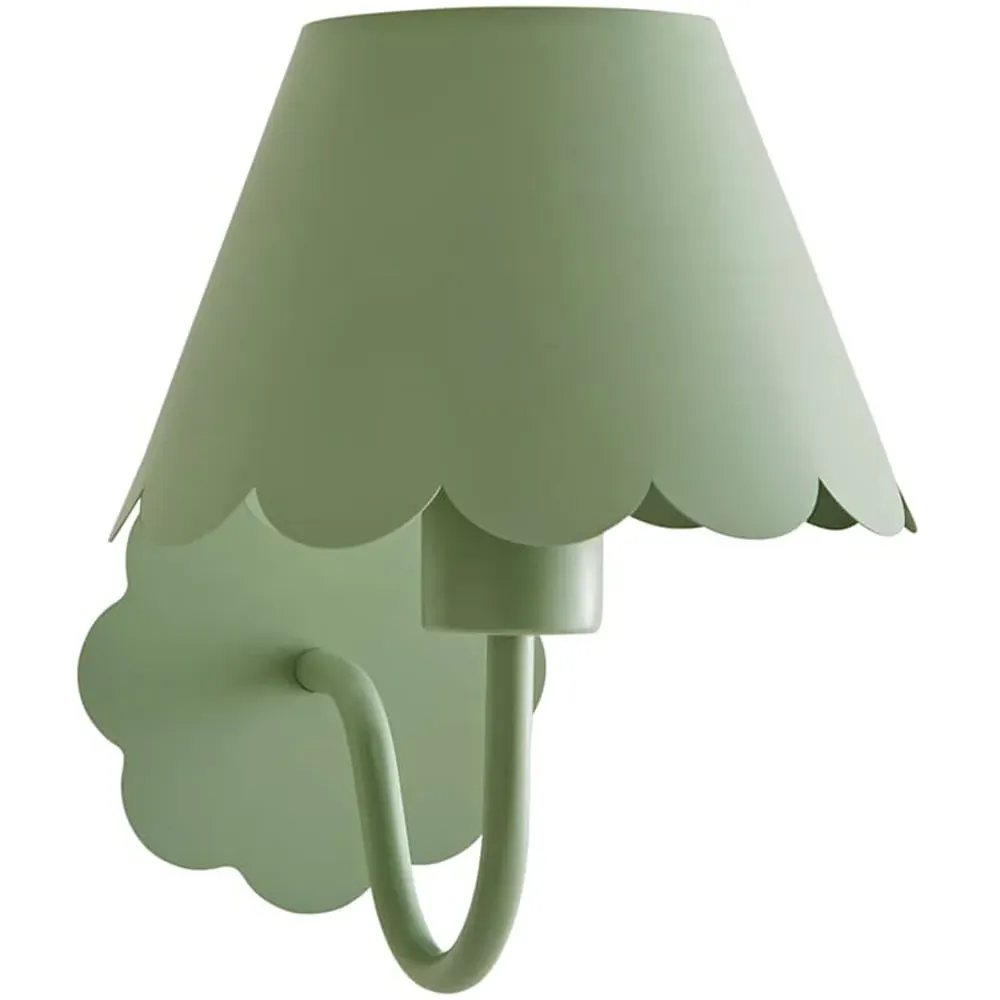 Hallie Scallop Rechargeable Wall Light - Green image