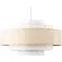 Hampshire 5 Tiered Ceiling Pendant Light Shade - Cream, Fabric