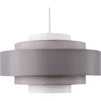 Hampshire 5 Tiered Ceiling Pendant Light Shade - Grey, Fabric