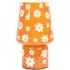 Hanya Flower Rechargeable LED Portable Table Lamp - Orange, Glass