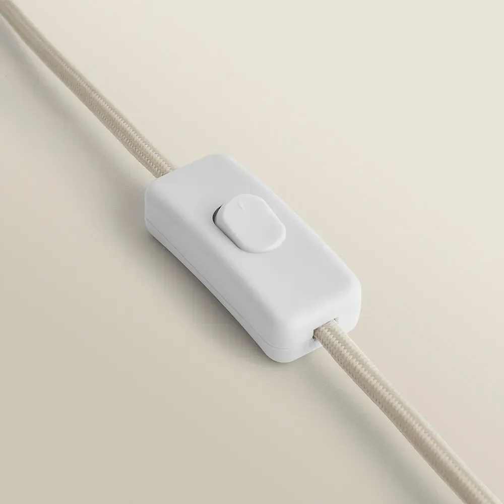 Harrison Small Table Lamp with Taper Shade - White