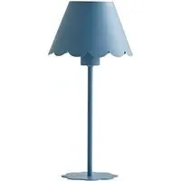 Hattie Scallop Rechargeable Table Lamp - Blue