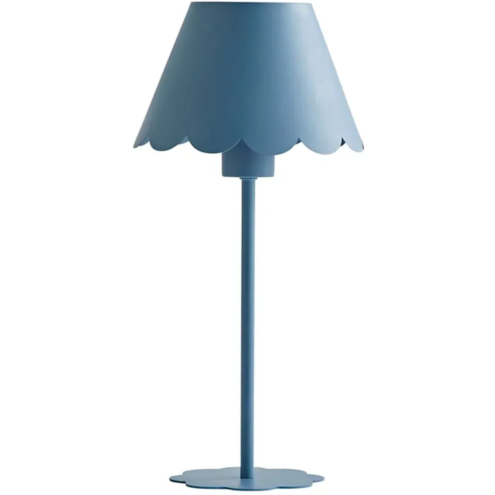 Hattie Scallop Rechargeable Table Lamp - Blue image