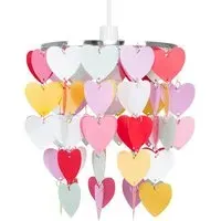 Heart Disc Droplet Ceiling Pendant Light Shade - Multi-Color