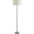 Heather Drum Shade LED Floor Lamp - Grey, Light Grey Wood