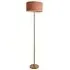Heather Floor Lamp - Orange, Light Wood