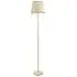 Heather Scallop Floor Lamp with Rust Trim - Cream, Light Wood