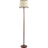 Heather Scallop LED Floor Lamp - Cream, Wood